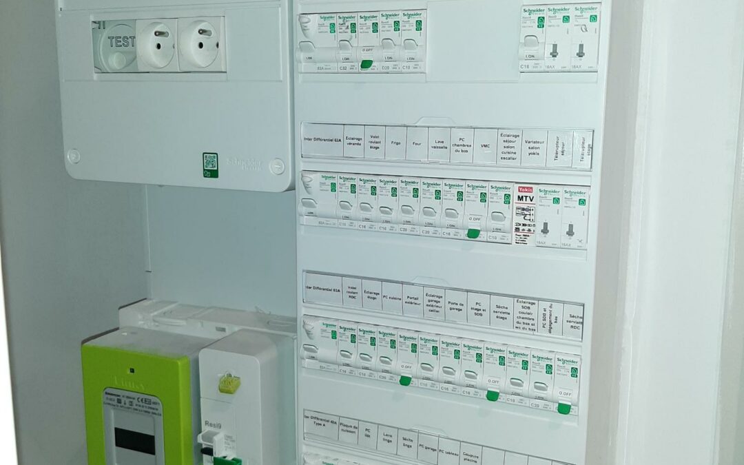 Installation d’un tableau électrique d’une construction neuve